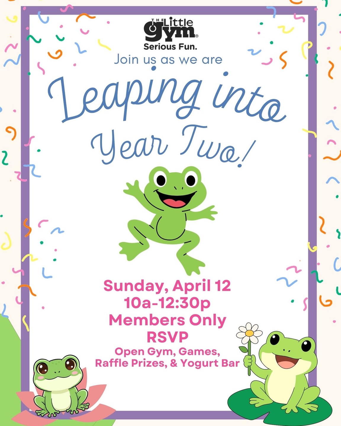 Leaping into Year Two Celebration at The Little Gym of Boerne