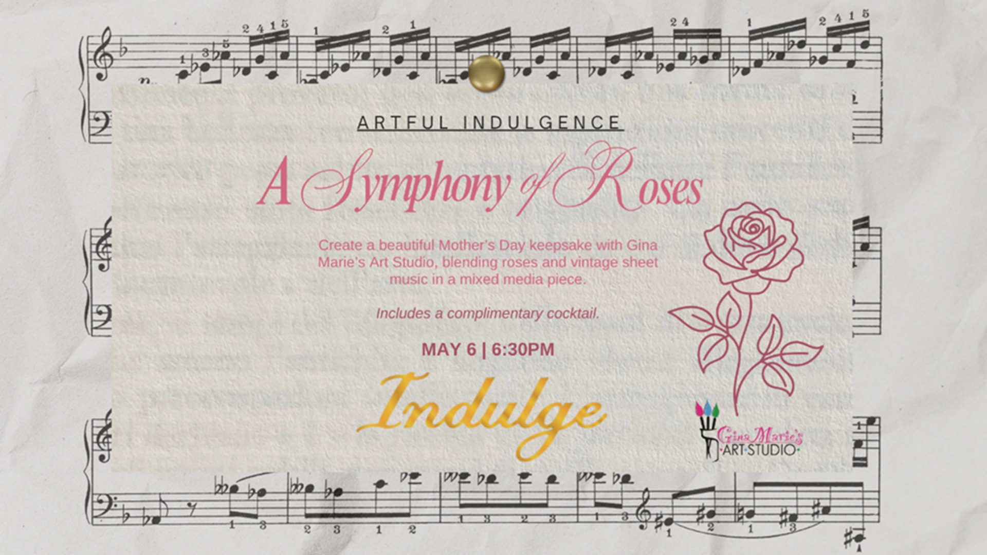May Artful Indulgence – A Symphony of Roses at Indulge Wine Bar