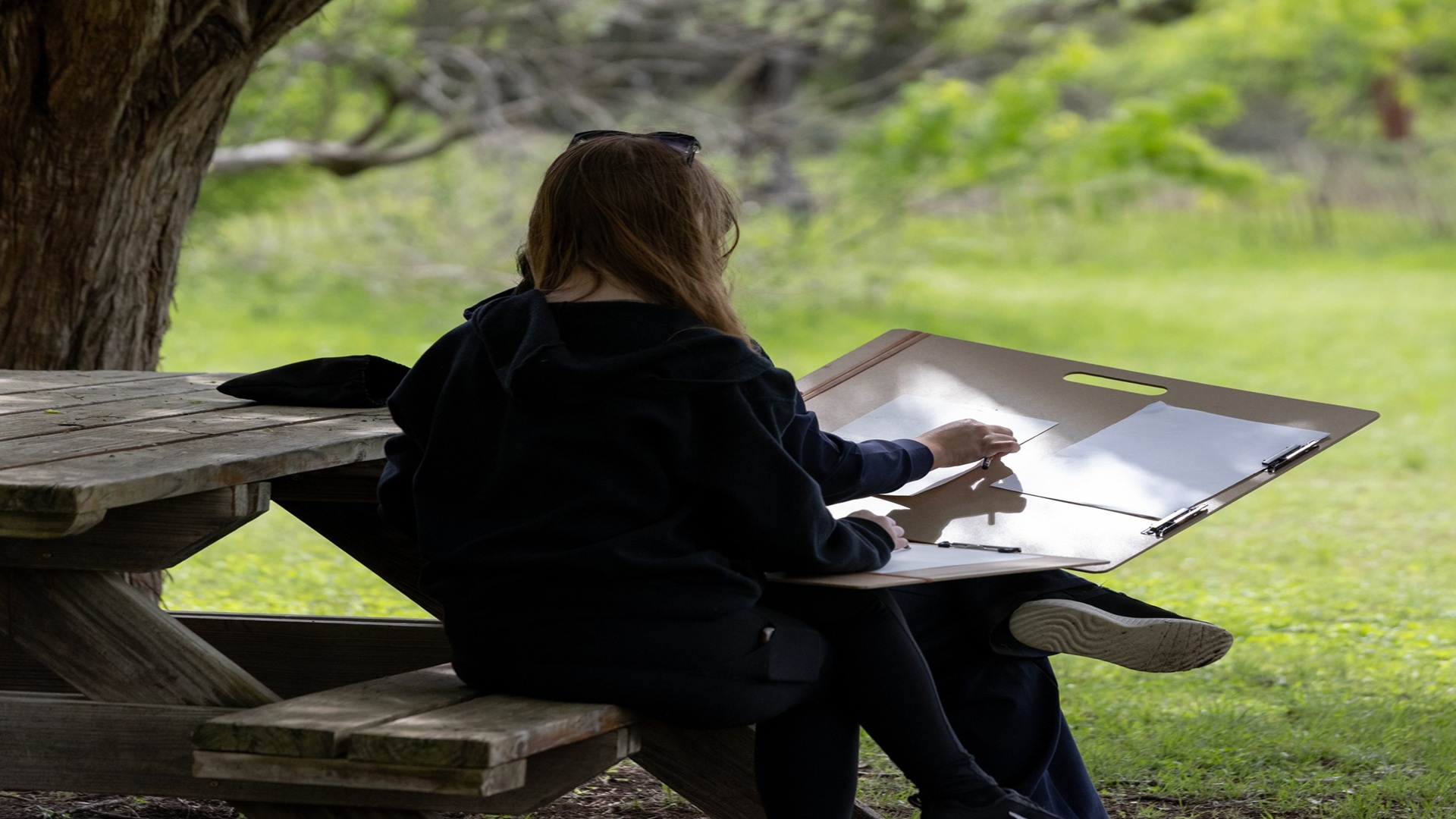 Plein Air Watercolor Painting at Herff Farm