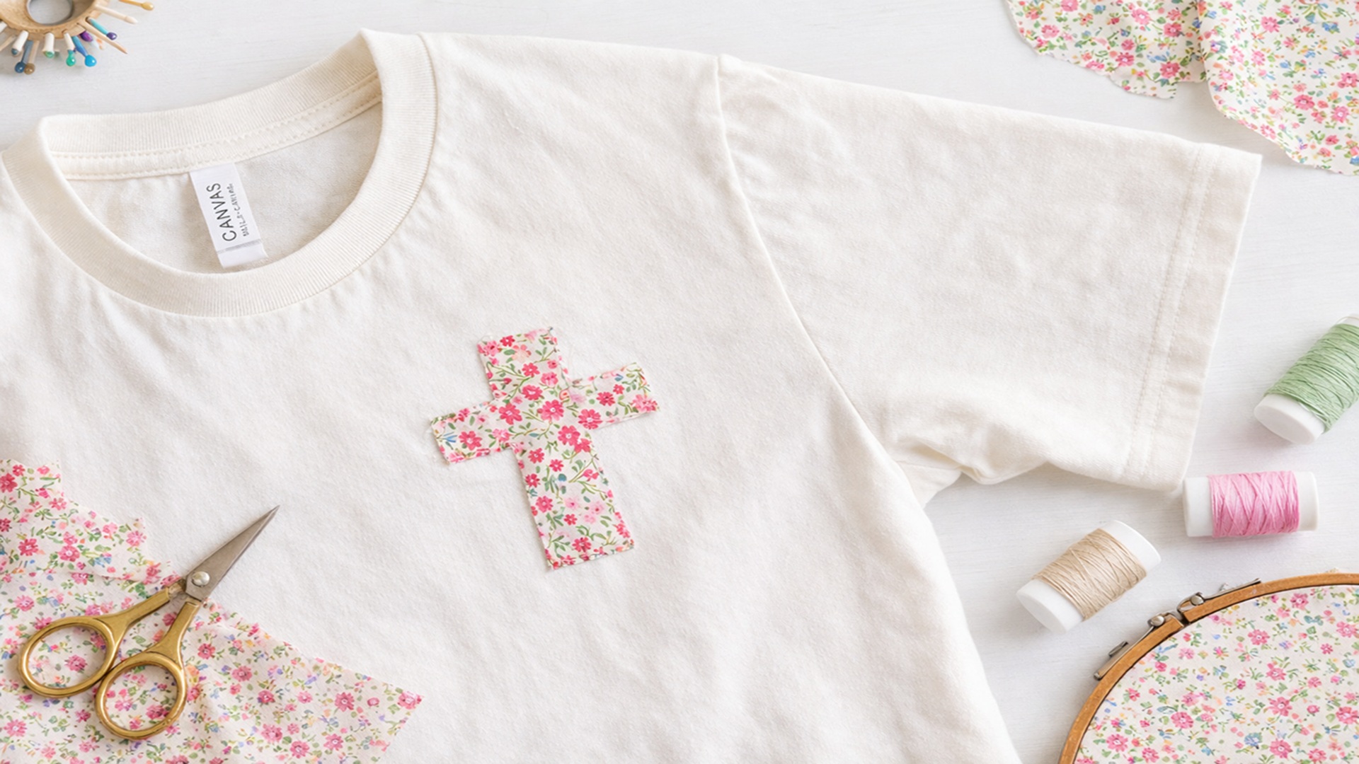 Sewn in Faith: Hand Embroidered Tee Class at The Downtown DIY