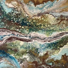 Acrylic Pour with Julie Majek at Hill Country Council for the Arts
