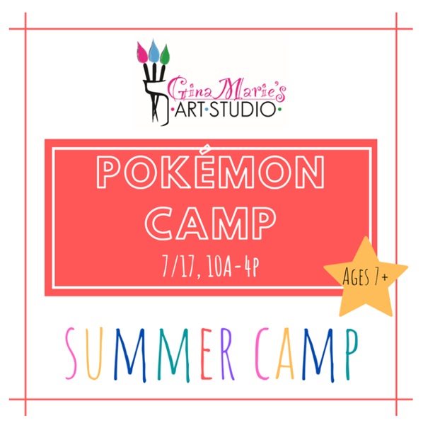 Pokémon Camp at Gina Marie’s Art Studio