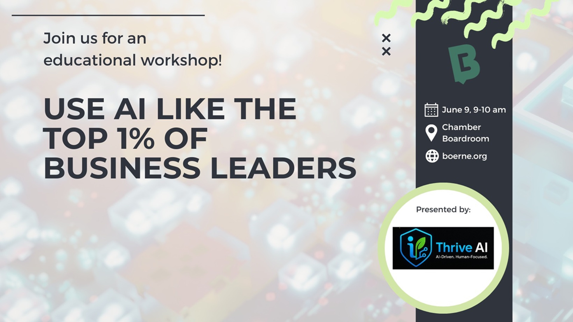 Workshop: Use AI Like the Top 1% of Business Leaders at Greater Boerne Chamber of Commerce Boardroom