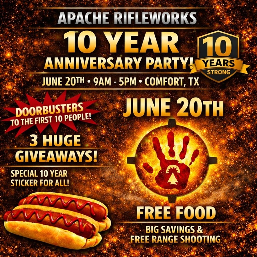10 Year Anniversary at Apache Rifleworks
