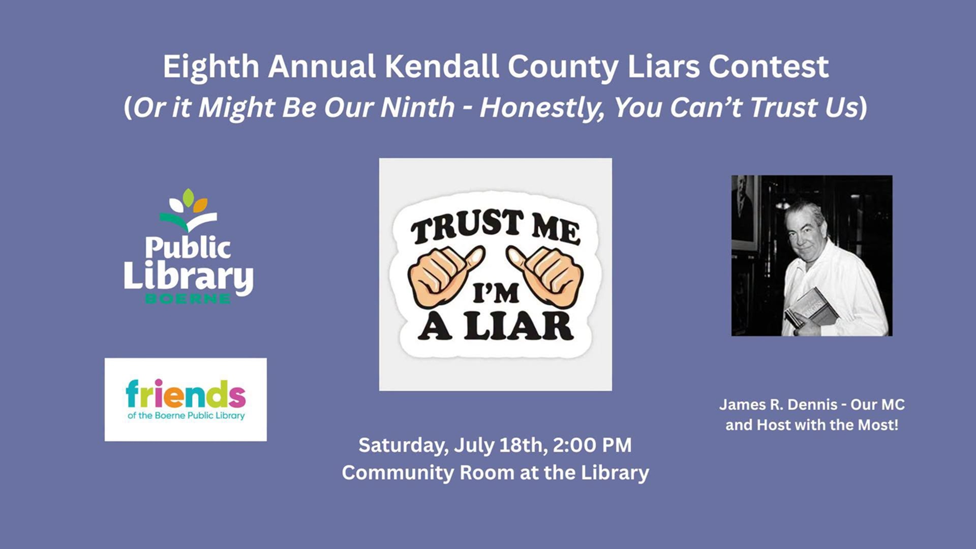 Annual Kendall County Liars Contest at Patrick Heath Public Library