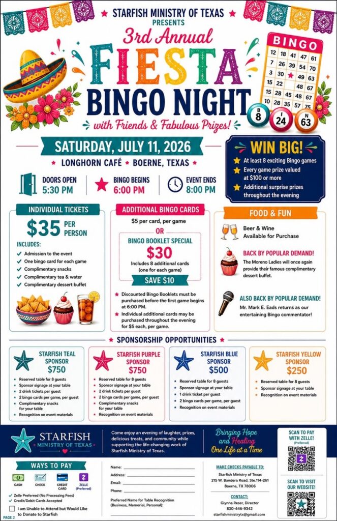 Bingo Spectacular 2026 at Longhorn Cafe