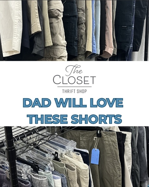 Father’s Day Sale at The Closet Thrift Shop