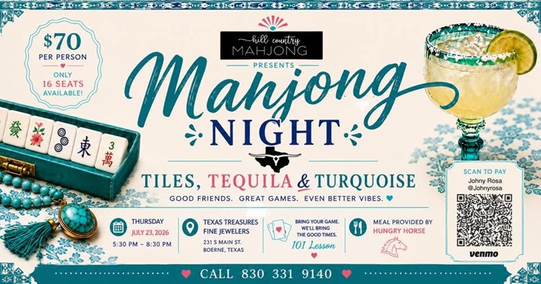 Mahjong Night: Tiles, Tequila & Turquoise at Texas Treasures Fine Jewelers