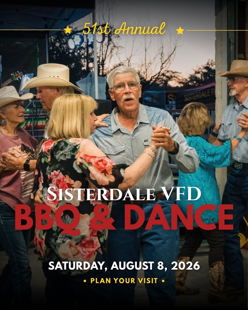 51st Sisterdale VFD BBQ & Dance at Sisterdale Volunteer Fire Department
