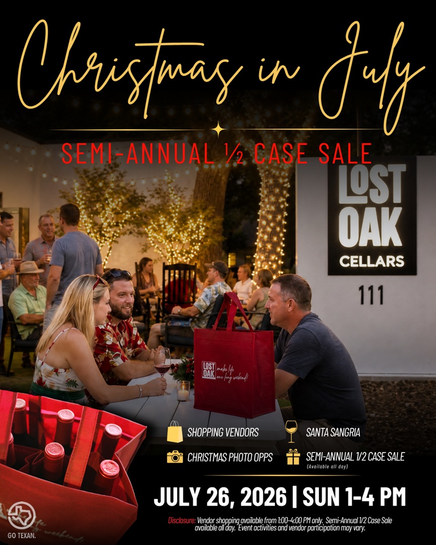 Christmas in July at Lost Oak Cellars
