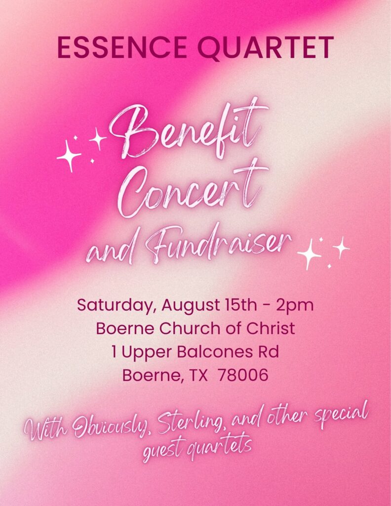 Essence Quartet Benefit Concert at Boerne Church of Christ