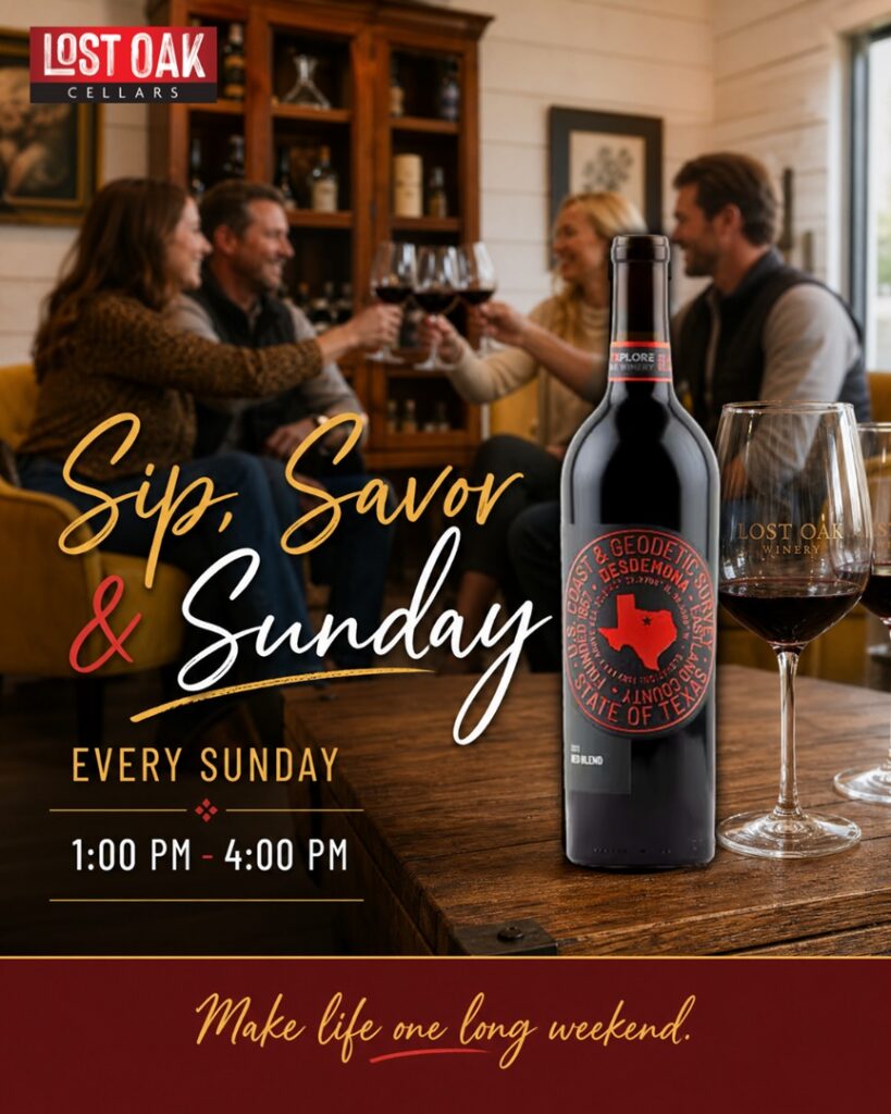 Sip, Savor, & Sunday at Lost Oak Cellars