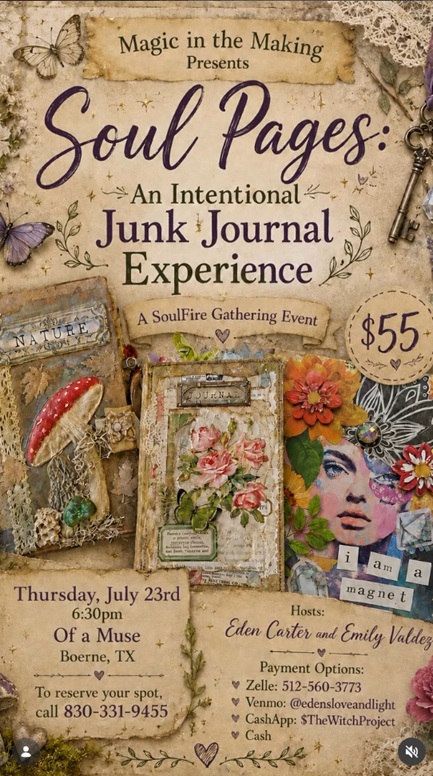 Soul Pages: An Intentional Junk Journal Experience at Of A Muse