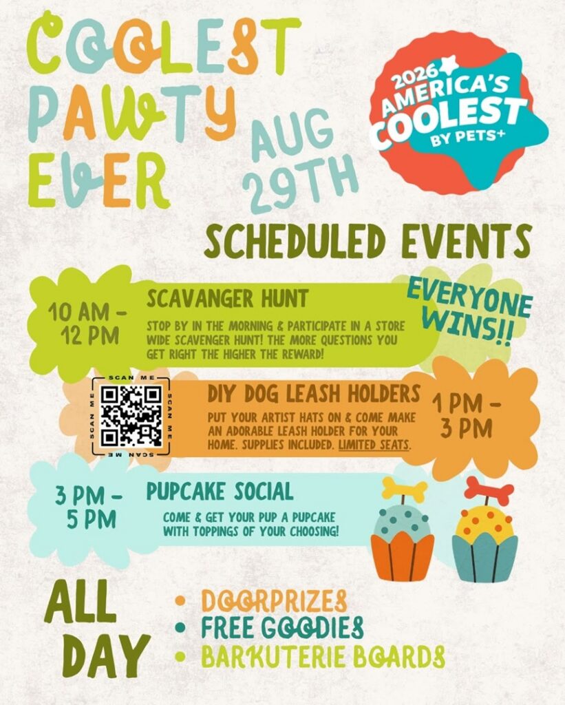 The Coolest Pawty Ever! at Fetch & Friskers Pet Shop and Barkery