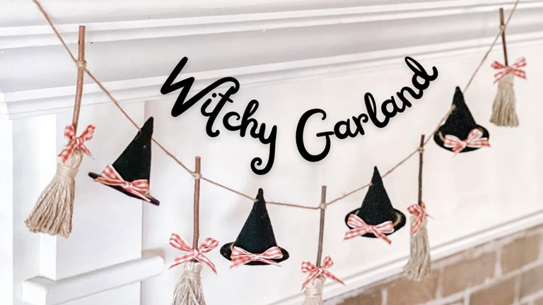 Witchy Garland at The Downtown DIY