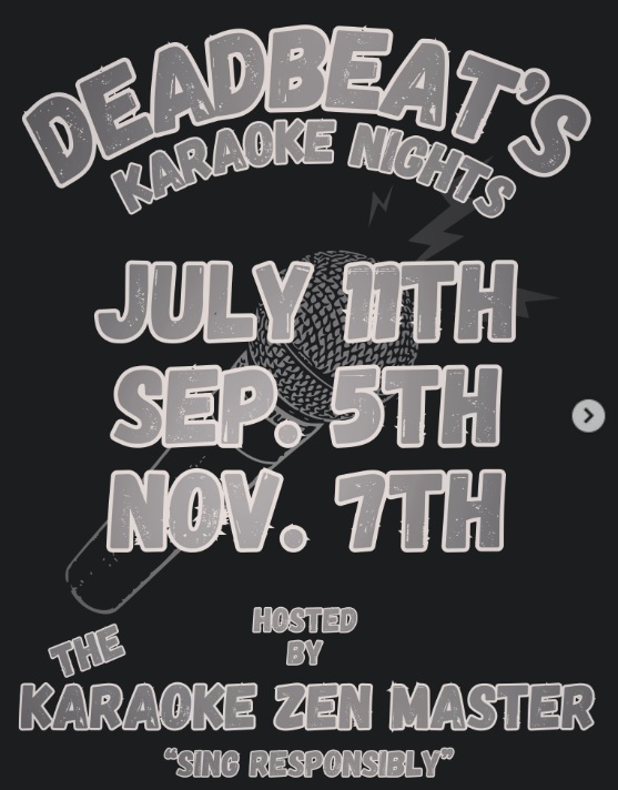 Deadbeat’s Karaoke Nights at Deadbeat’s Barbershop