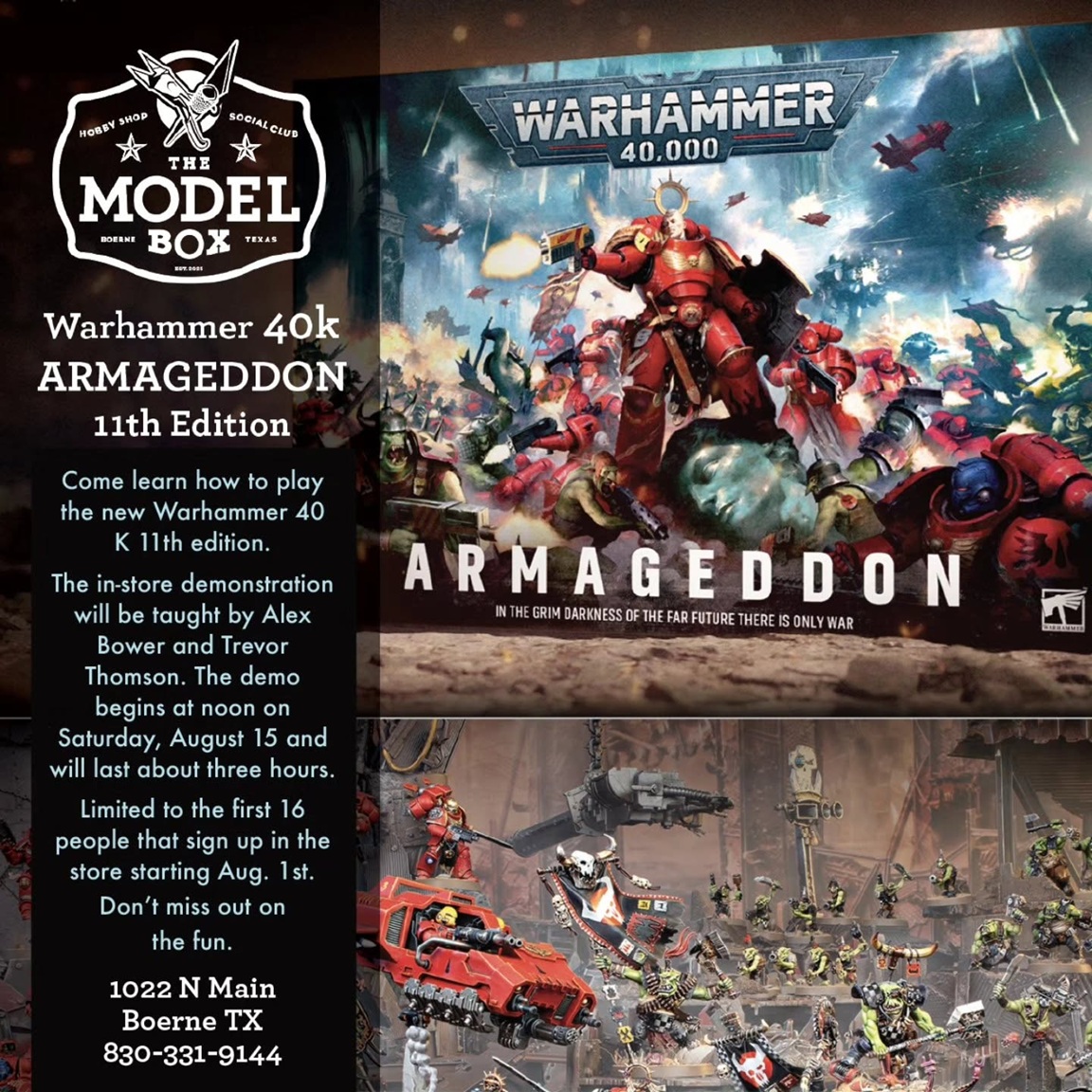 How to Play Warhammer 40,000 11th Edition Demo at The Model Box
