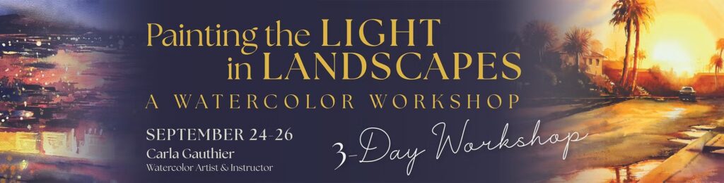 Painting the Light in Landscapes – A Watercolor Workshop at Comfort Inn Conference Room