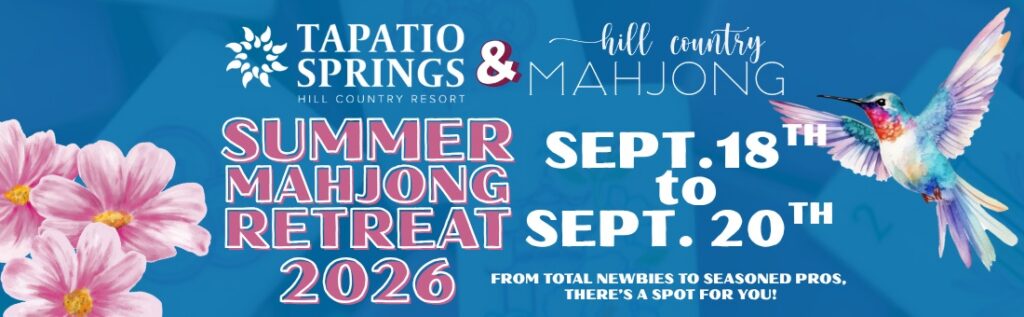 Tapatio Springs x Hill Country: 2026 Summer Mahjong Retreat at Tapatio Springs Hill Country Resort