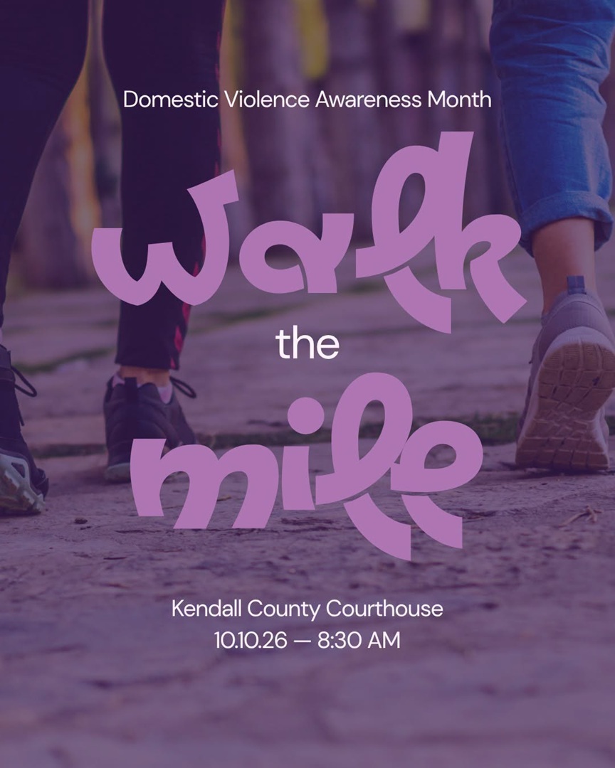 Walk the Mile at Kendall County Courthouse Lawn