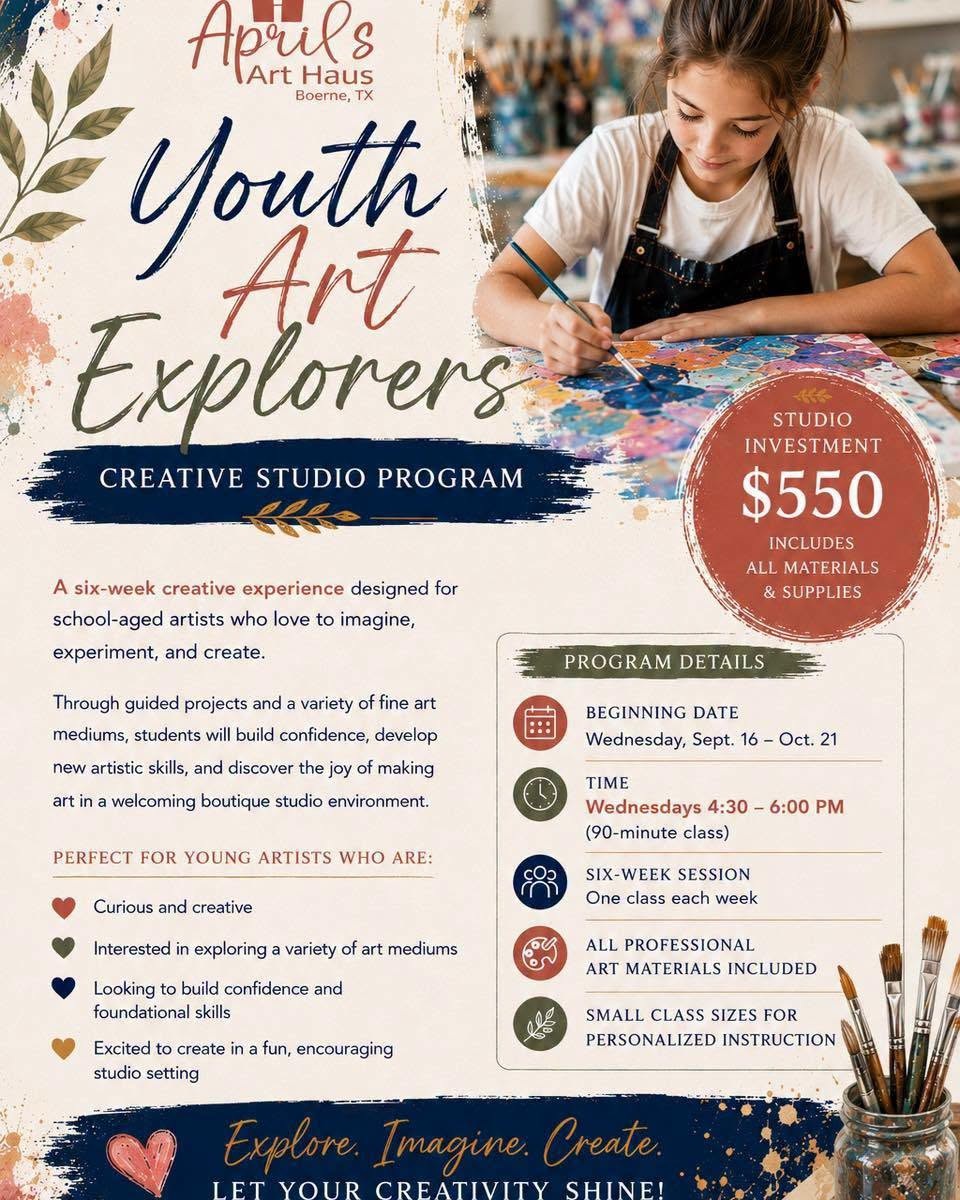 Youth Art Explorers at April’s Art Haus
