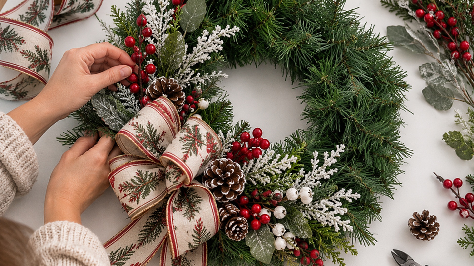 Christmas Wreath Workshop at The Downtown DIY