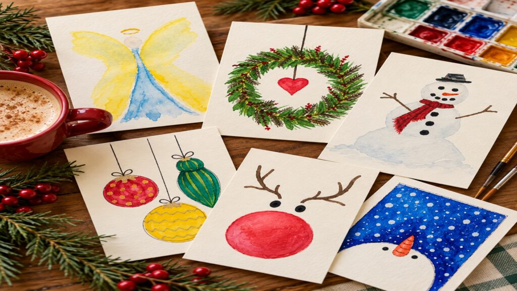 Christmas Card Watercolor Workshop with April’s Art Haus