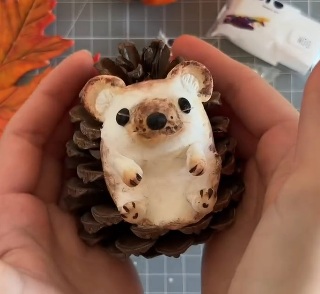 Crafternoon: Pine Cone and Clay Hedgehogs at Patrick Heath Public Library
