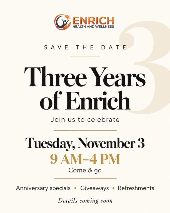 Enrich Health and Wellness 3rd Anniversary Celebration