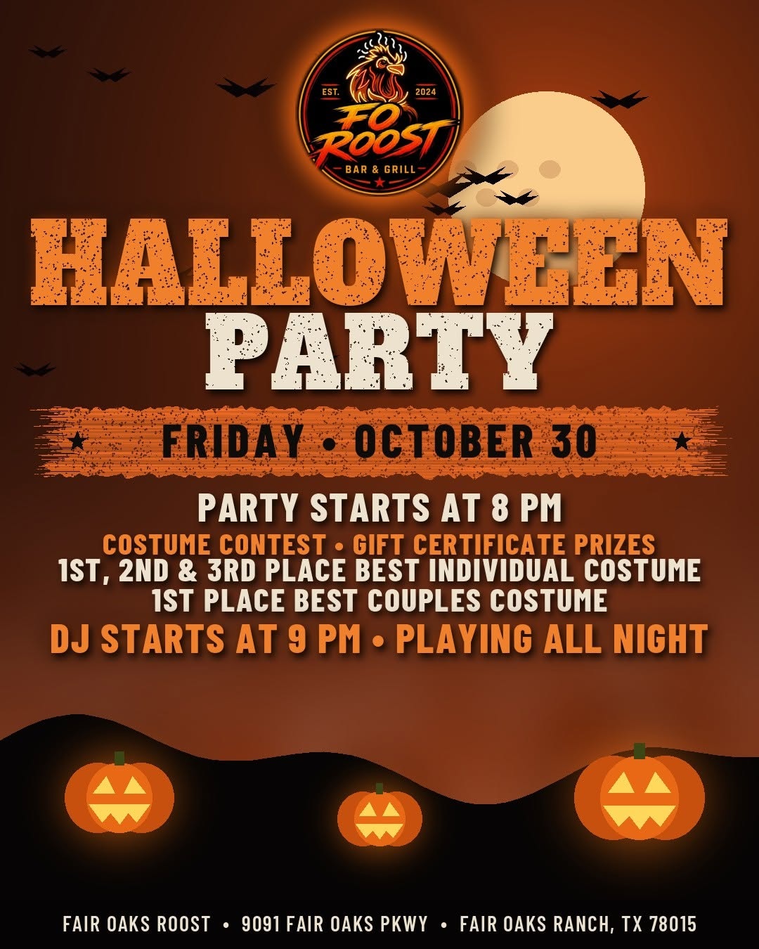 Halloween Party at Fair Oaks Roost