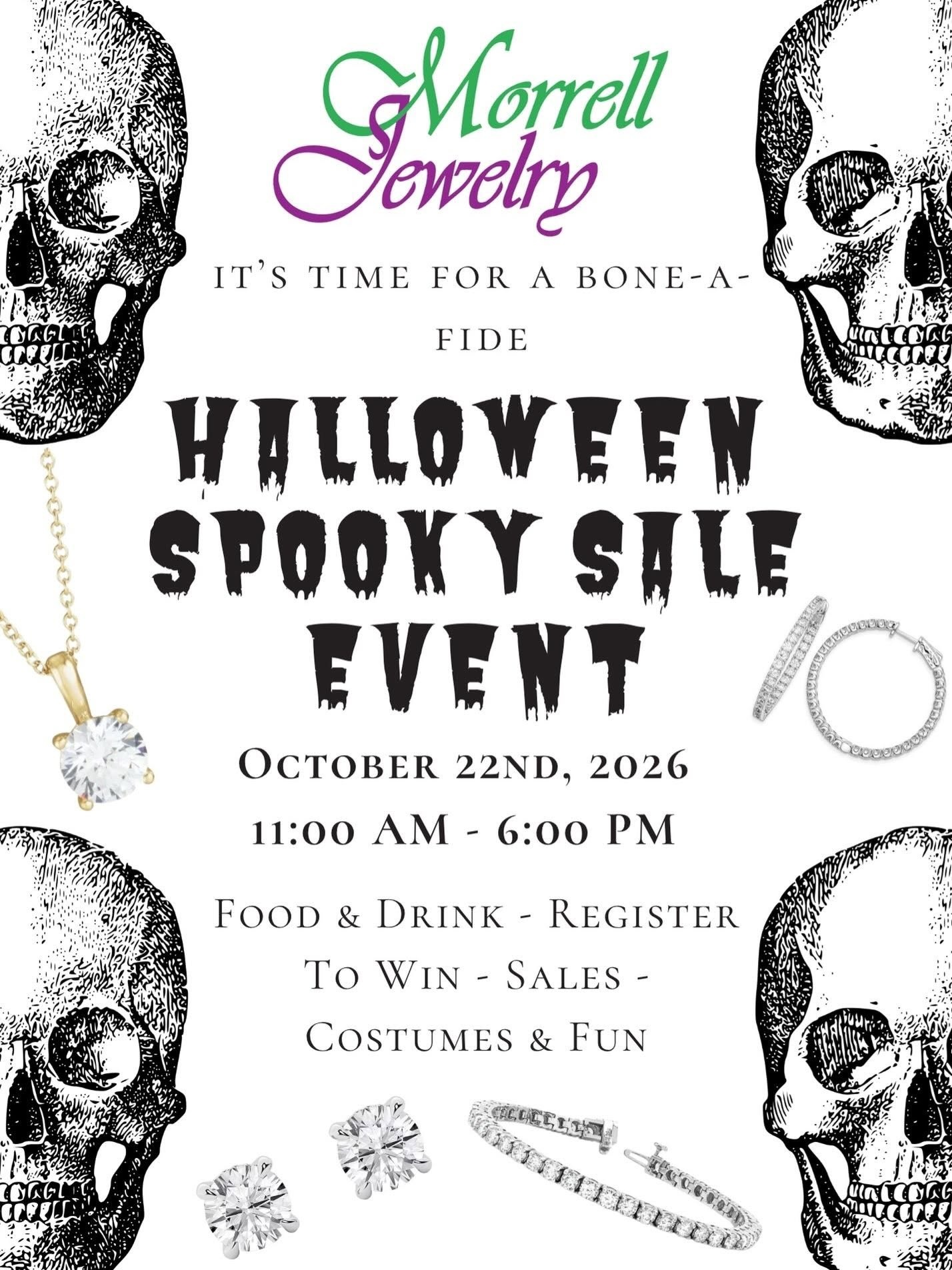 Halloween Spooky Sale Event at Morrell Jewelry
