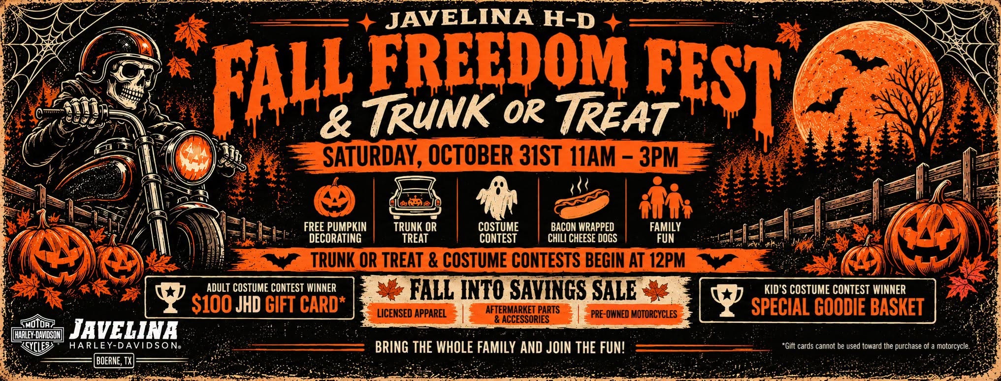 Javelina HD Fall Freedom Fest & Trunk or Treat at Javelina Harley-Davidson