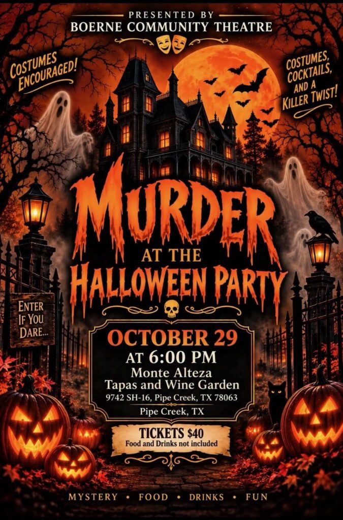Murder at the Halloween Party at Monte Alteza Tapas & Wine Garden