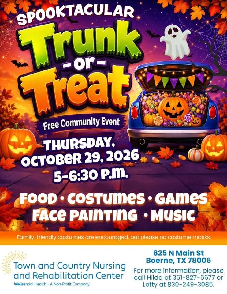 Spooktacular Trunk or Treat at Town and Country Nursing and Rehabilitation Center